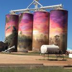 Silo Art , Hebel Pub, Lightning Ridge.